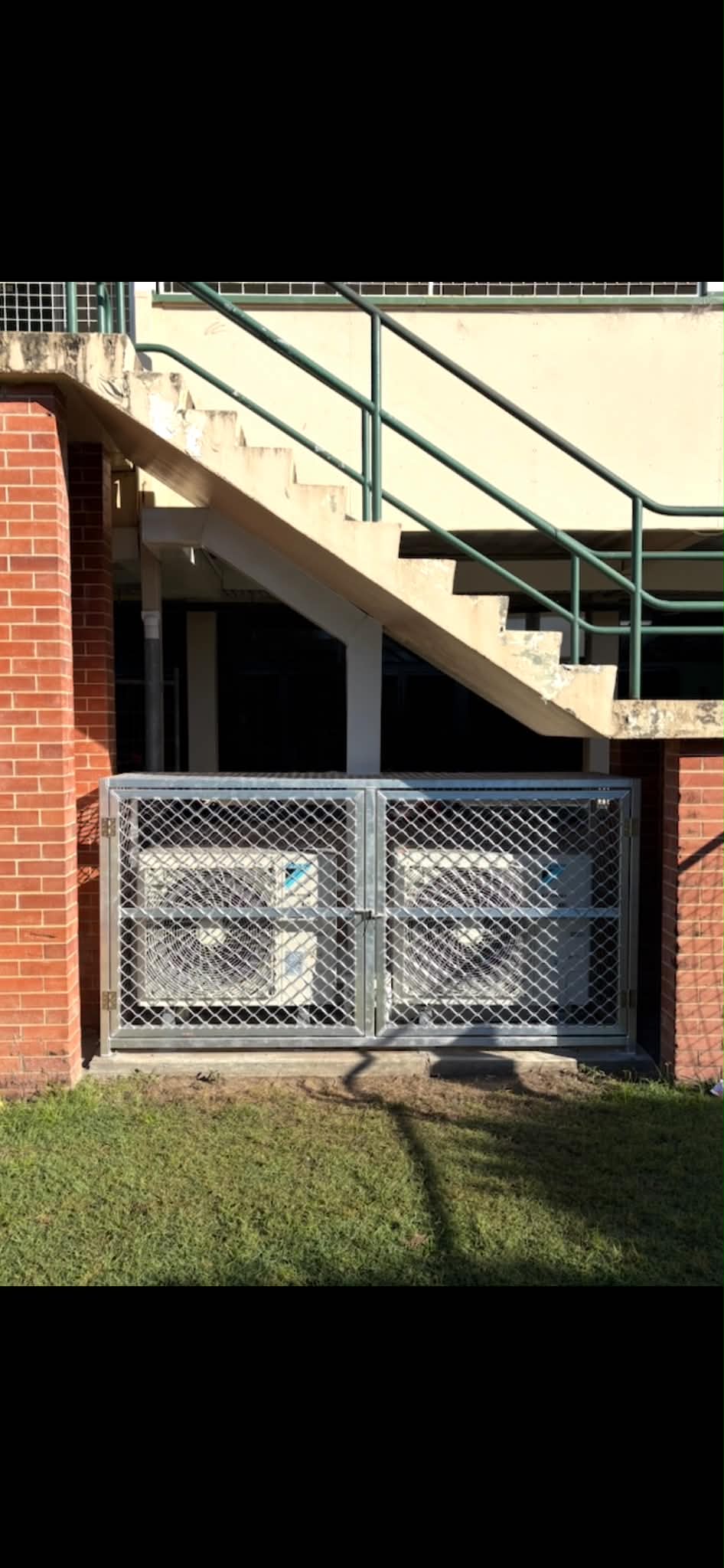 Security gate and stairway